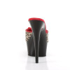 DELIGHT-601-6 - PU Leopard Rot Schwarz