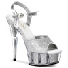 DELIGHT-609-5G - PU Silber Glitter