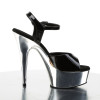 DELIGHT-609 - Lack Schwarz Silber Chrom