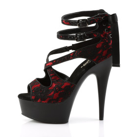 DELIGHT-678LC - Satin Rot Schwarz