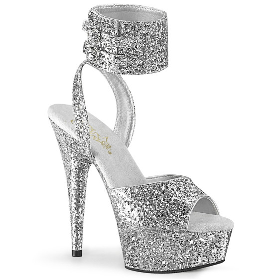 DELIGHT-691LG - PU Silber Glitter