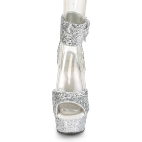 DELIGHT-691LG - PU Silber Glitter