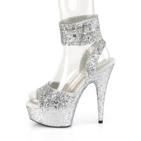 DELIGHT-691LG - PU Silber Glitter