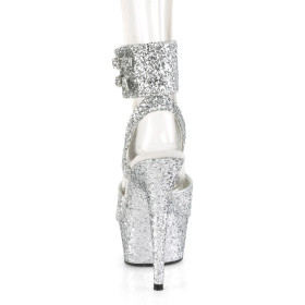 DELIGHT-691LG - PU Silber Glitter