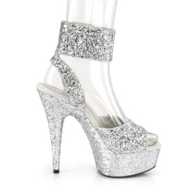 DELIGHT-691LG - PU Silber Glitter