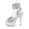 DELIGHT-691LG - PU Silber Glitter