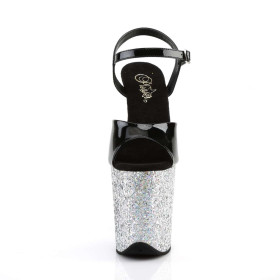 FLAMINGO-809LG - Lack Schwarz Silber Glitter