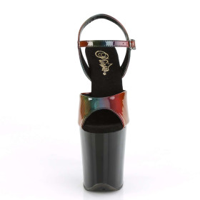 FLAMINGO-809RBDT - PU Rainbow Hologramm Schwarz