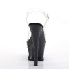 MOON-708LG - Transparent  Schwarz Glitter