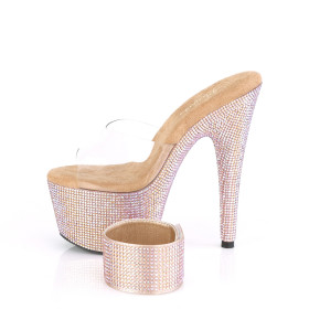 BEJEWELED-712RS - Transparent  Rose Strass