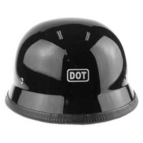 Helm Halbschale lack schwarz
