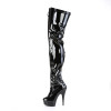 DELIGHT-3027 - Blk-Red Str. Pat/Blk