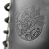 Angry Itch 10-Loch Leder Stiefel Schwarz