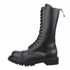 Angry Itch 14-Loch Leder Stiefel Schwarz