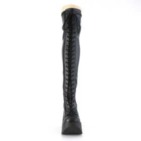 DYNAMITE-300-1 - Blk Str Vegan Leather