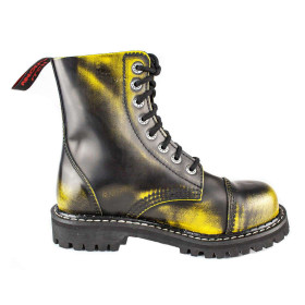 Angry Itch 08-Hole Boots Lime Rub-Off Leather