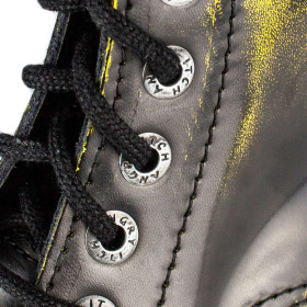 Angry Itch 08-Hole Boots Lime Rub-Off Leather