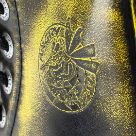 Angry Itch 08-Hole Boots Lime Rub-Off Leather