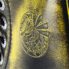 Angry Itch 08-Hole Boots Lime Rub-Off Leather