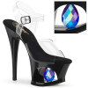 Pleaser Sandaletten MOON-708DIA  Schwarz