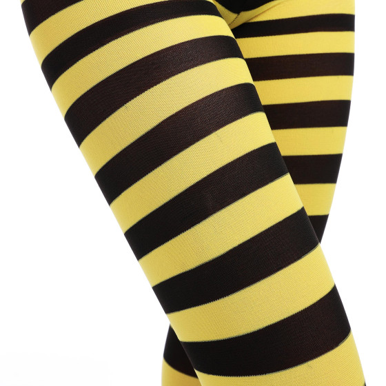 Pantyhose Stripes – Schwarz Gelb